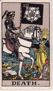 Representación Gráfica Carta Tarot Rider 13 - La Muerte