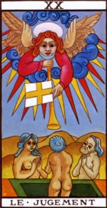  Representación Gráfica Carta Tarot Marsella Arcano Mayor 20 El Juicio