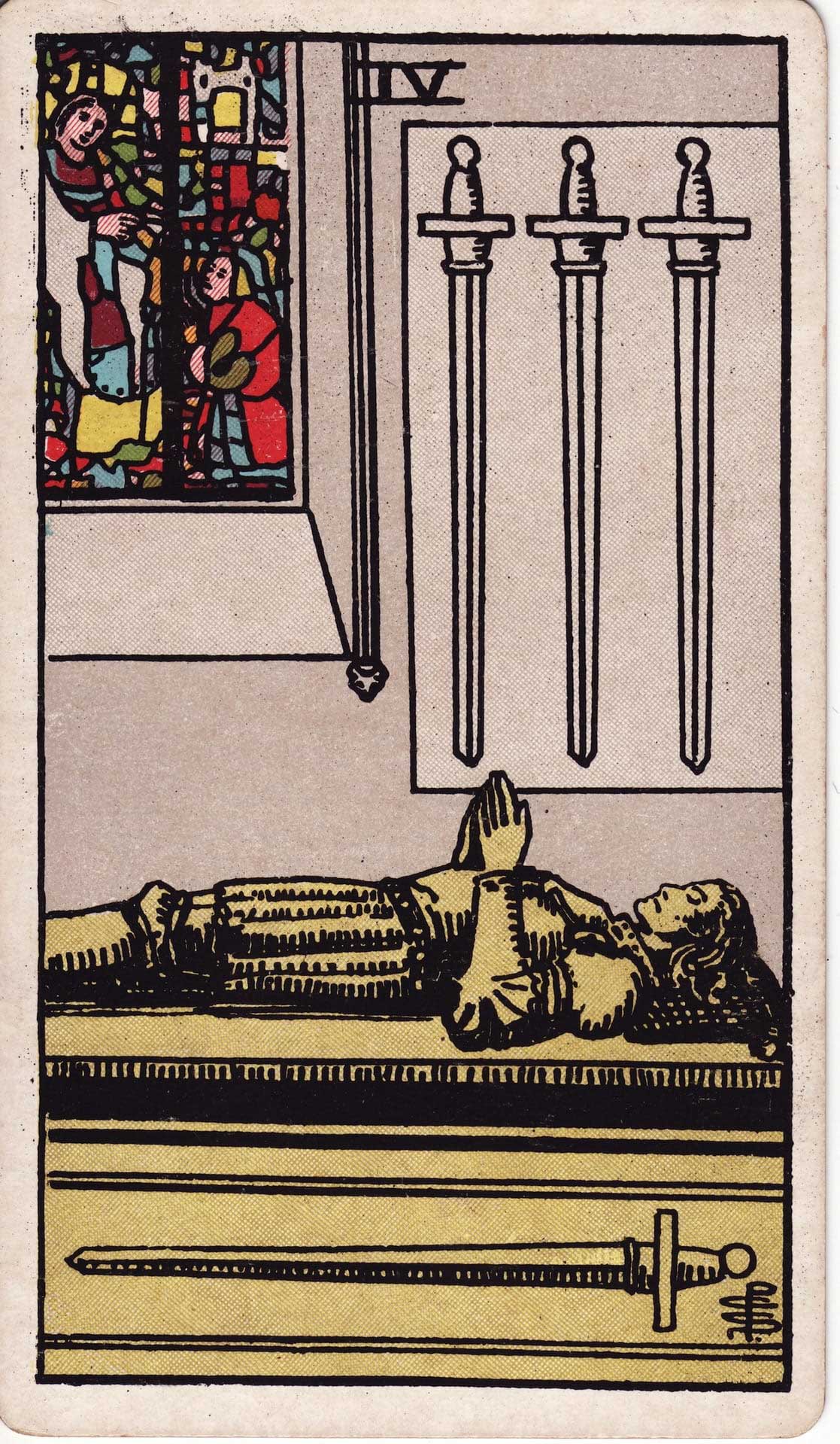 Cuatro De Espadas En El Tarot Significado Y Combinaciones Cuatro De Espadas En El Tarot Significado Y Combinaciones