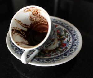 Lectura del café procedimiento